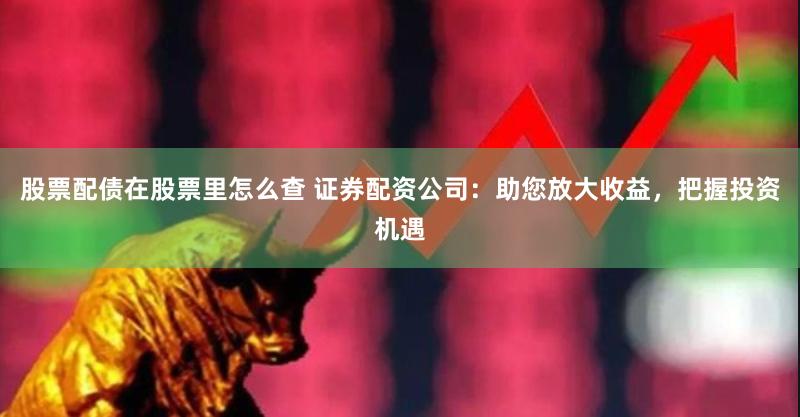 股票配债在股票里怎么查 证券配资公司：助您放大收益，把握投资机遇
